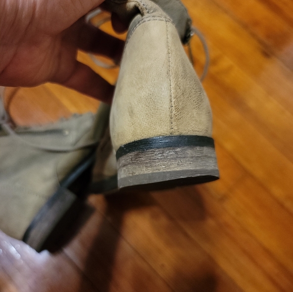 SAM EDELMAN MACKAY Nubuck Combat Booties Size 6- Olive Green - Picture 8 of 13